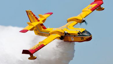 طائرات كنادير تعزز جهود إطفاء حريق غابة "بوكربة" ضواحي تازة